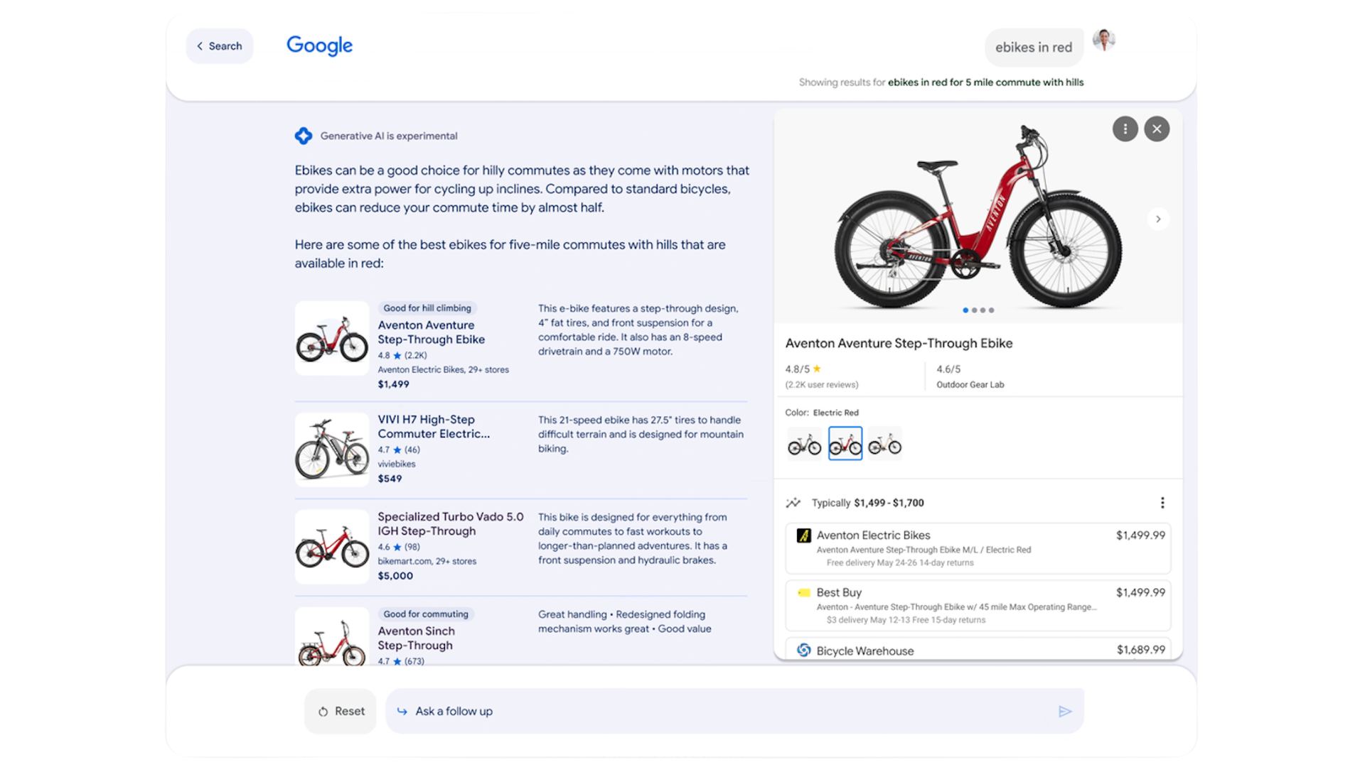 Confronto bici con SGE